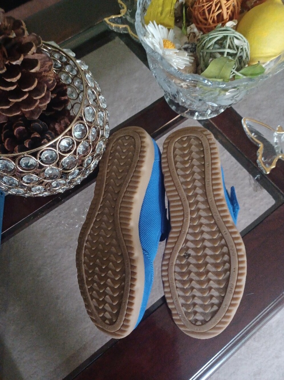 Ryka Bright Blue Mary Jane Sneakers with Gum Sole - Picture 4 of 8
